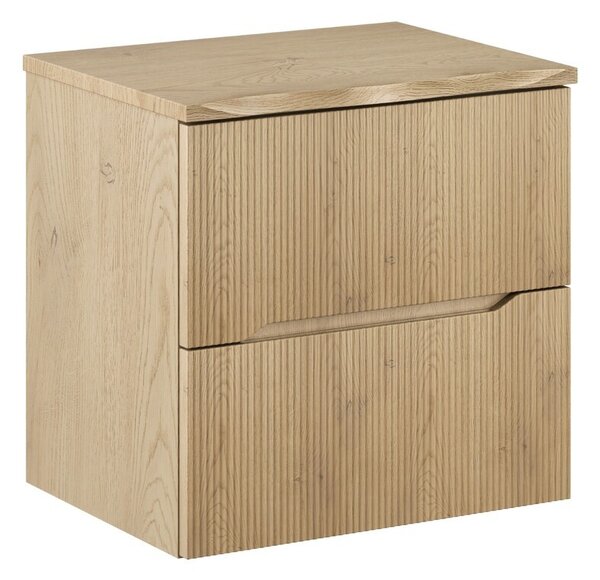 Comad Závěsná skříňka pod umyvadlo Nordic Nature s deskou 60 cm dub cremona