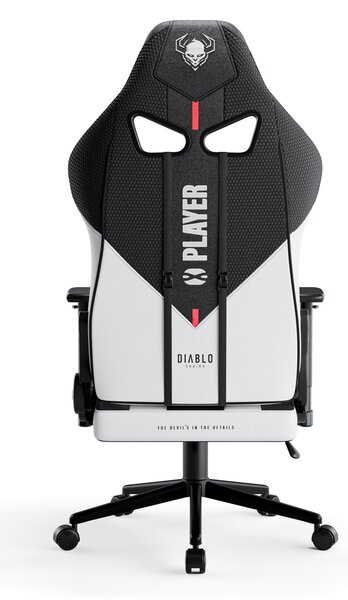 Textilní Židle Diablo X-Player 2.0 Small, Bílo-černá
