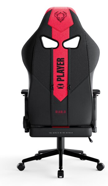 Textilní Židle Diablo X-Player 2.0 Small: Karmínovo-antracitové
