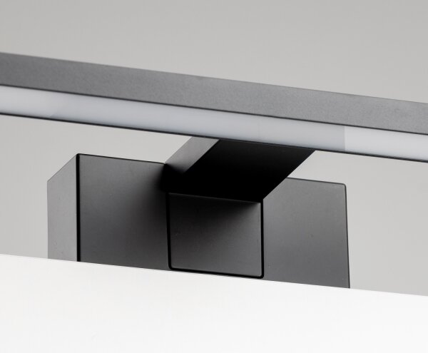 Aigostar - LED Koupelnové osvětlení zrcadla LED/8W/230V 4000K 40 cm IP44 černá