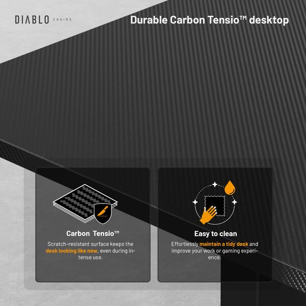 Výškově Nastavitelný Pracovní Stůl Diablo X-Tensio 1600 Černý