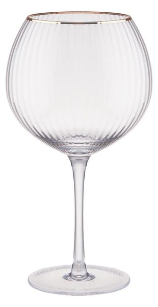 GOLDEN TWENTIES Sada sklenic na gin se zlatým okrajem 650 ml 4 ks