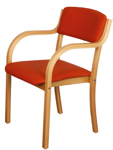 Stohovatelná jídelní židle s područkami Z137 Fiona, bukový masiv