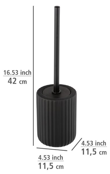 Wenko Belluno záchodová štětka stojací černá 24805100