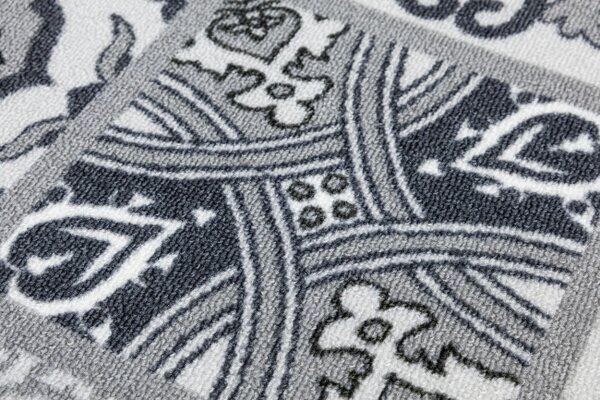 Protiskluzový koberec PATCHWORK 19 New šedý