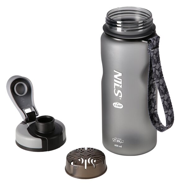 NC1740 ČERNÁ TRITANOVÁ LÁHEV NA PITÍ 600 ML NILS CAMP