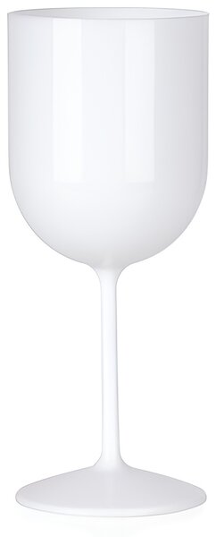 Nerozbitná bílá sklenice na víno Leny – 440 ml