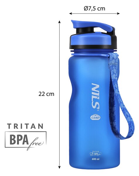 NC1740 MODRÁ TRITANOVÁ LÁHEV NA PITÍ 600 ML NILS CAMP