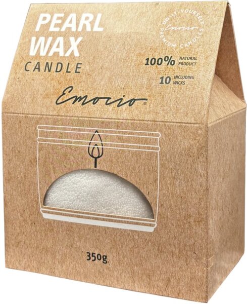 Emocio Pearl wax White svíčka 350 g