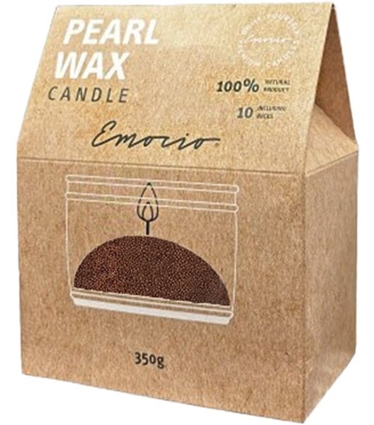 Emocio Pearl wax Red svíčka 350 g