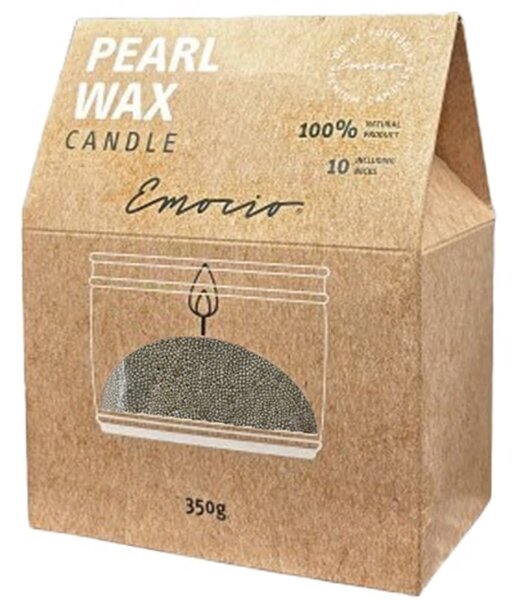 Emocio Pearl wax Green svíčka 350 g