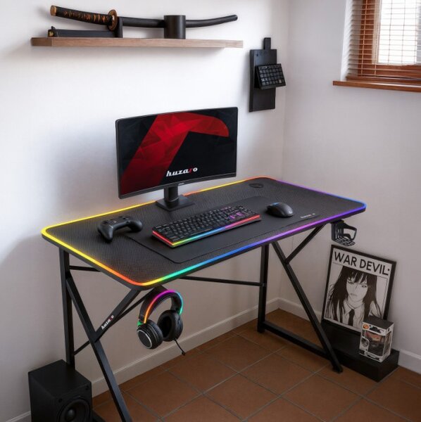 Herní stůl Hero 1.7 RGB černý