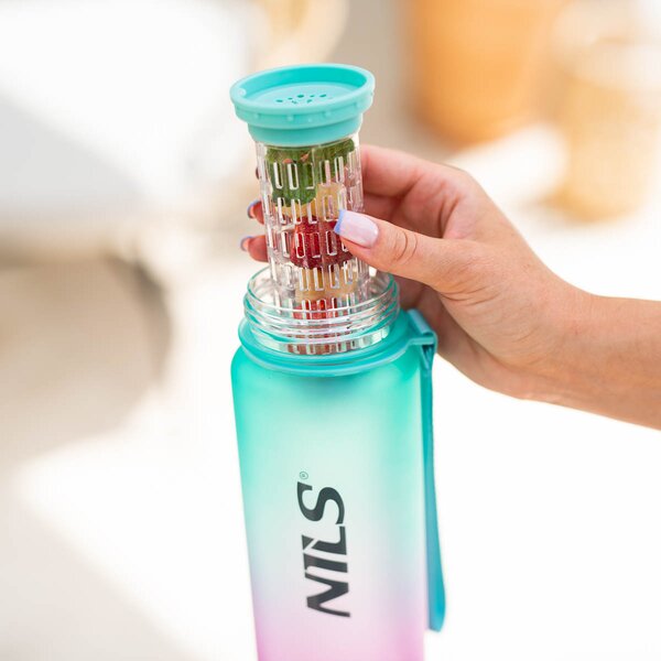NCD04 ZELENO-RŮŽOVÁ TRITANOVÁ LÁHEV NA PITÍ 950 ML NILS CAMP
