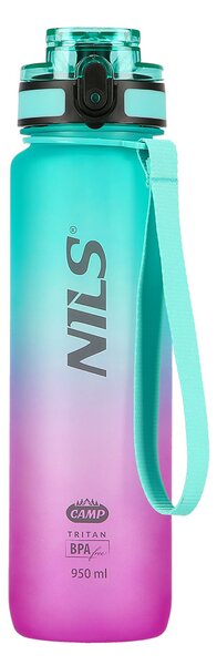 NCD04 ZELENO-RŮŽOVÁ TRITANOVÁ LÁHEV NA PITÍ 950 ML NILS CAMP