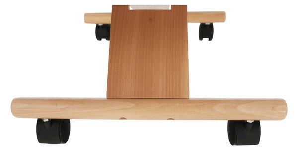 KONDELA Ergonomická klekačka, šedohnědá Taupe/buk, FLONET