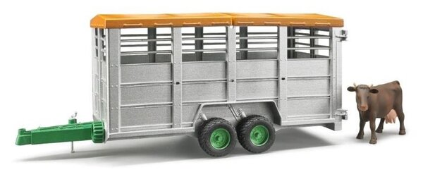Bruder 2227 - Přepravník na zvířata + figurka krávy