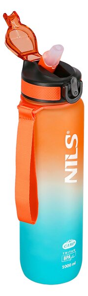 NCD68 ORANŽOVO-MODRÁ TRITANOVÁ LÁHEV NA PITÍ 1000 ML NILS CAMP