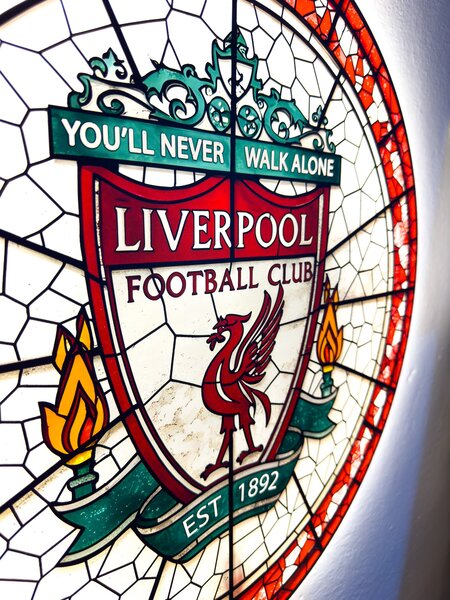 Svítící obraz Liverpool - Glassy