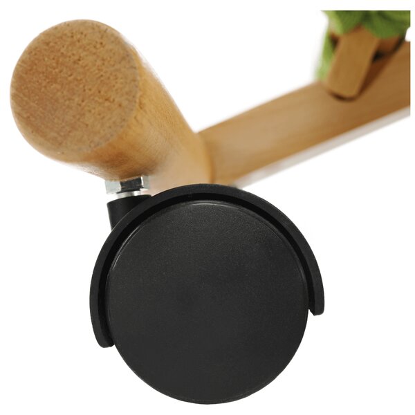 KONDELA Ergonomická klekačka, zelená / buk, GROCO
