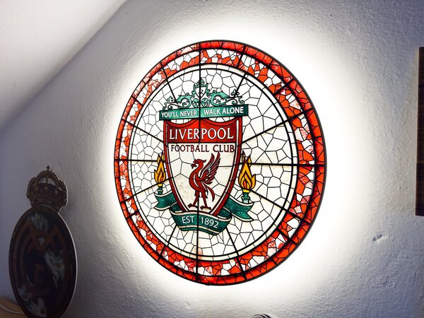 Svítící obraz Liverpool - Glassy