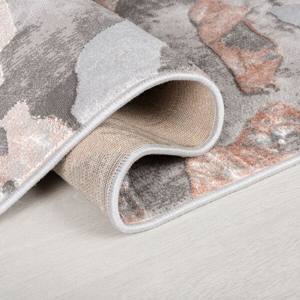 Flair Rugs, Běhoun Eris Marbled Blush, 60x230, růžová, chodba / předsíň