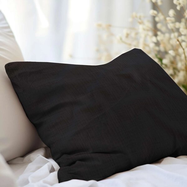 DARRÉ Mušelínové povlečení Black Velikost: 140 x 200 + 70 x 90