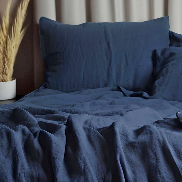 DARRÉ Mušelínové povlečení Dark navy Velikost: 140 x 200 + 70 x 90
