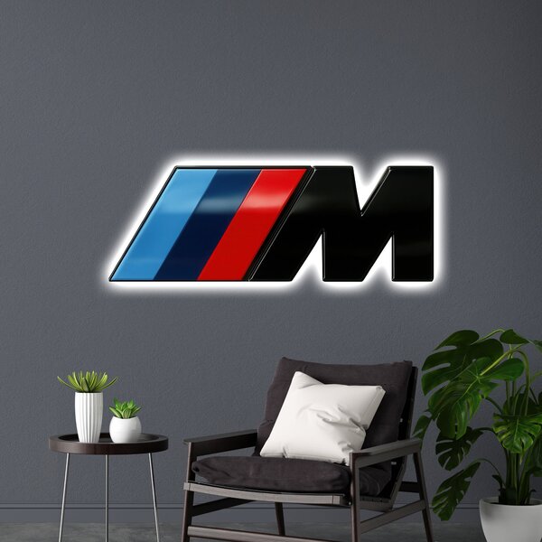 Svítící obraz - emblém BMW M