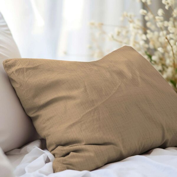 DARRÉ Mušelínové povlečení Light brown Velikost: 140 x 200 + 70 x 90