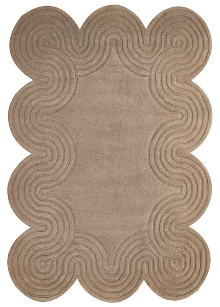 Koberec MALVAN Taupe 160 x 230 cm Vlna