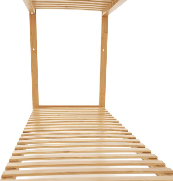 KONDELA Šatní organizér, přírodní bambus, MELAR