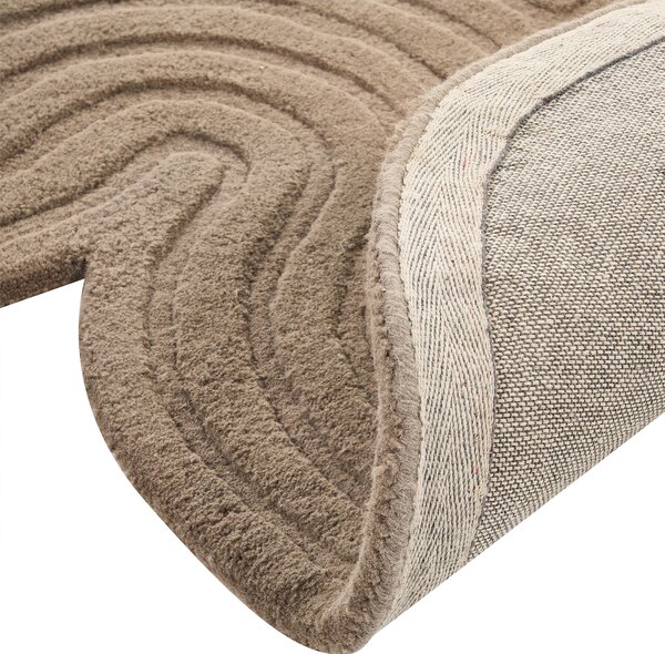 Koberec MALVAN Taupe 160 x 230 cm Vlna