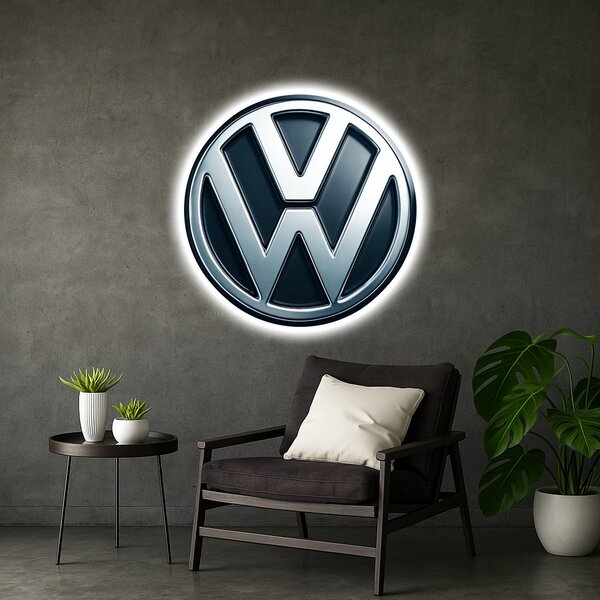 Svítící obraz Volkswagenu