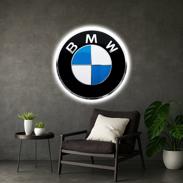 Svítící obraz BMW - logo