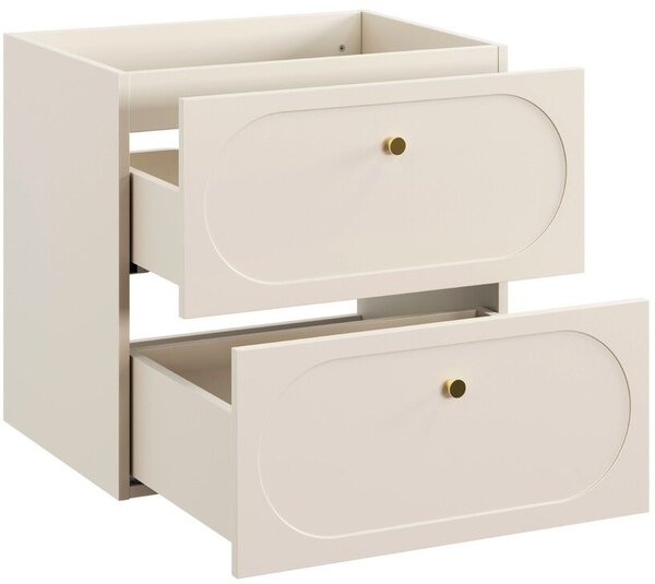 Comad Donna Sand skříňka 60.2x46x57 cm pod umyvadlo závěsná béžová DONNA SAND 82-60-46-2S
