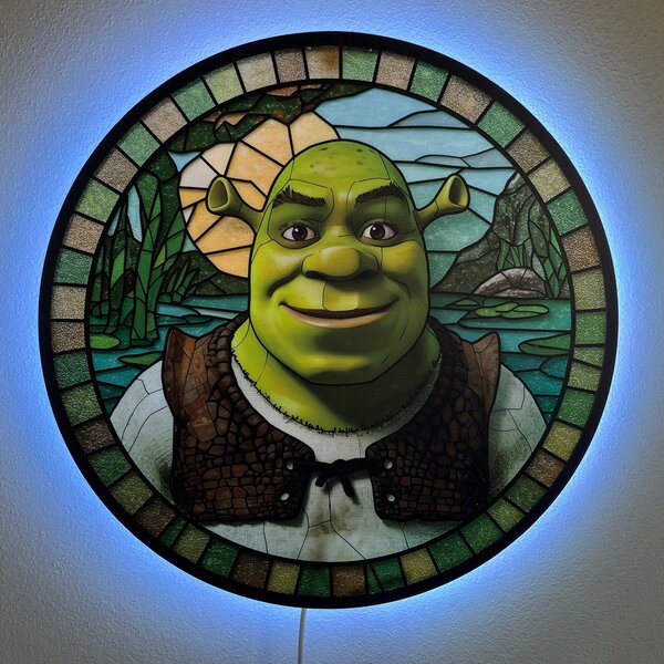 Svítící obraz - Shrek