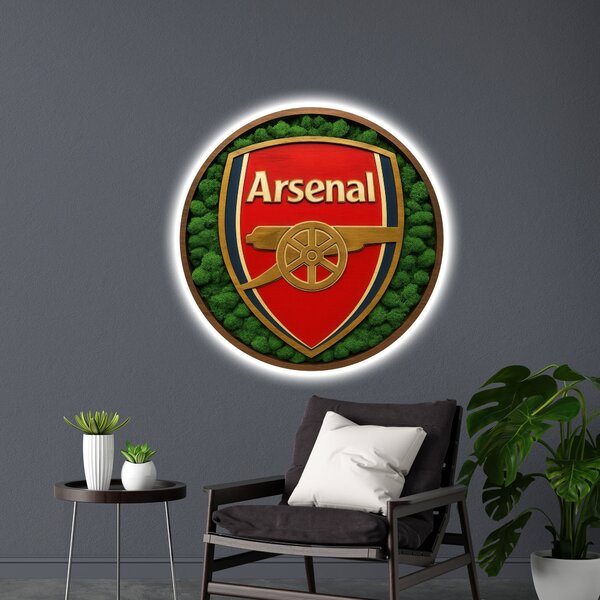 Svítící obraz Arsenal - THE GUNNERS