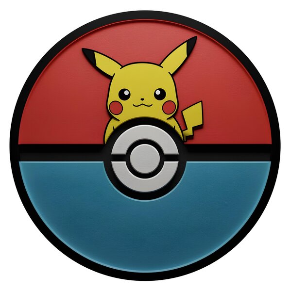 Svítící obraz - Pikachu Pokémon - Noční lampa