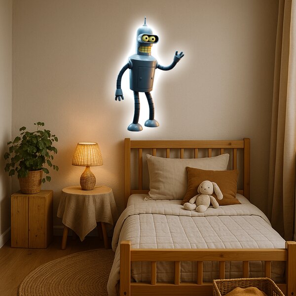 Svítící obraz - Futurama Bender - Noční lampa