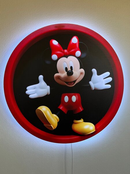 Svítící obraz - Minnie Mouse - Noční lampa