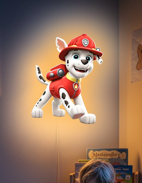 Svítící obraz - Marshall - Paw Patrol - Noční lampa