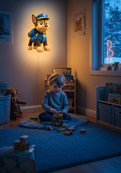 Svítící obraz - Chase - Paw Patrol - Noční lampa