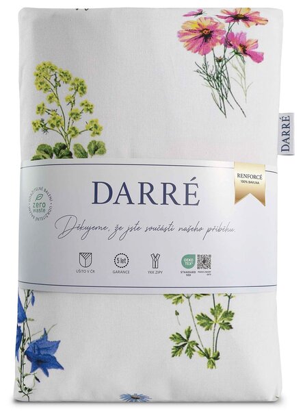 DARRÉ Bavlněné povlečení Voňavá louka Velikost: 140 x 200 + 70 x 90