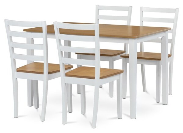 Jídelní set se 4 židlemi Vesta (přírodní)