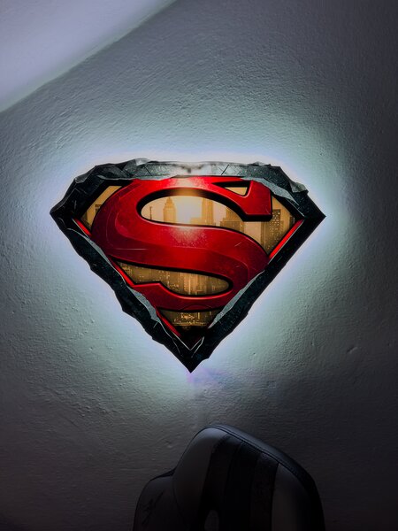 Svítící obraz - Superman - logo