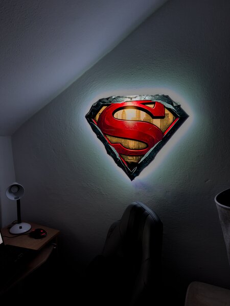 Svítící obraz - Superman - logo