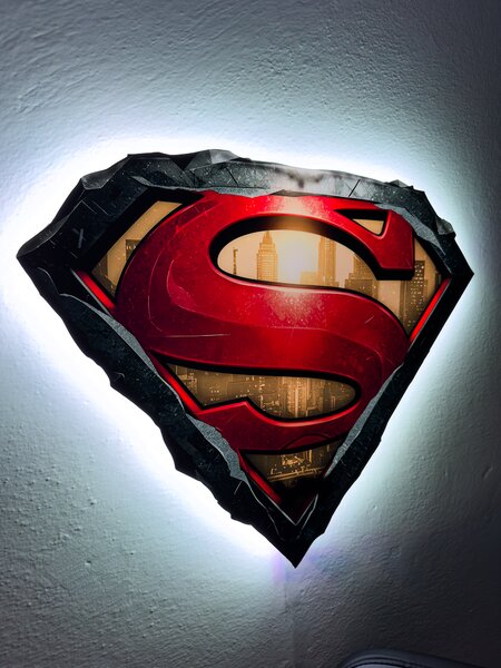 Svítící obraz - Superman - logo