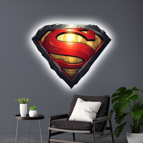 Svítící obraz - Superman - logo