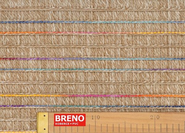 Breno Kusový koberec DECO 07/OYL, 60x110 cm, Hnědá/Vícebarevné