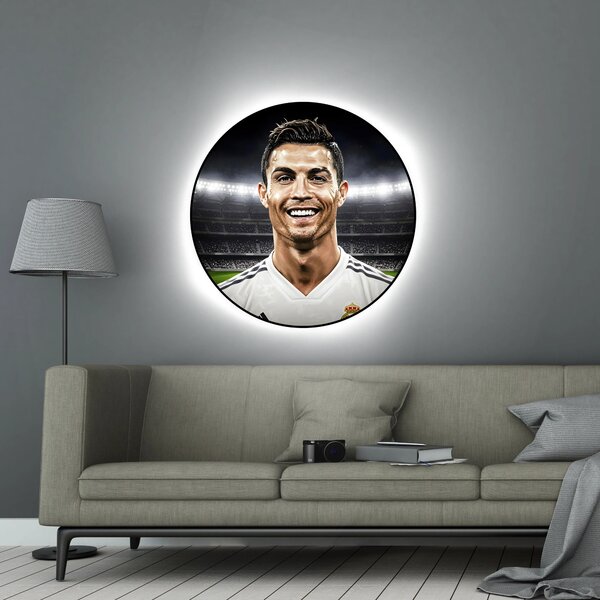 Svítící obraz - Cristiano Ronaldo - Portrét